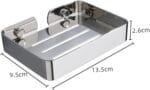 Wall-Mounted Stainless Steel Soap Dish Holder Punch Design for Bathroom Compact Lightweight Bar Soap Storage Drainage Easy Installation for Tidy Spaces - Image 5