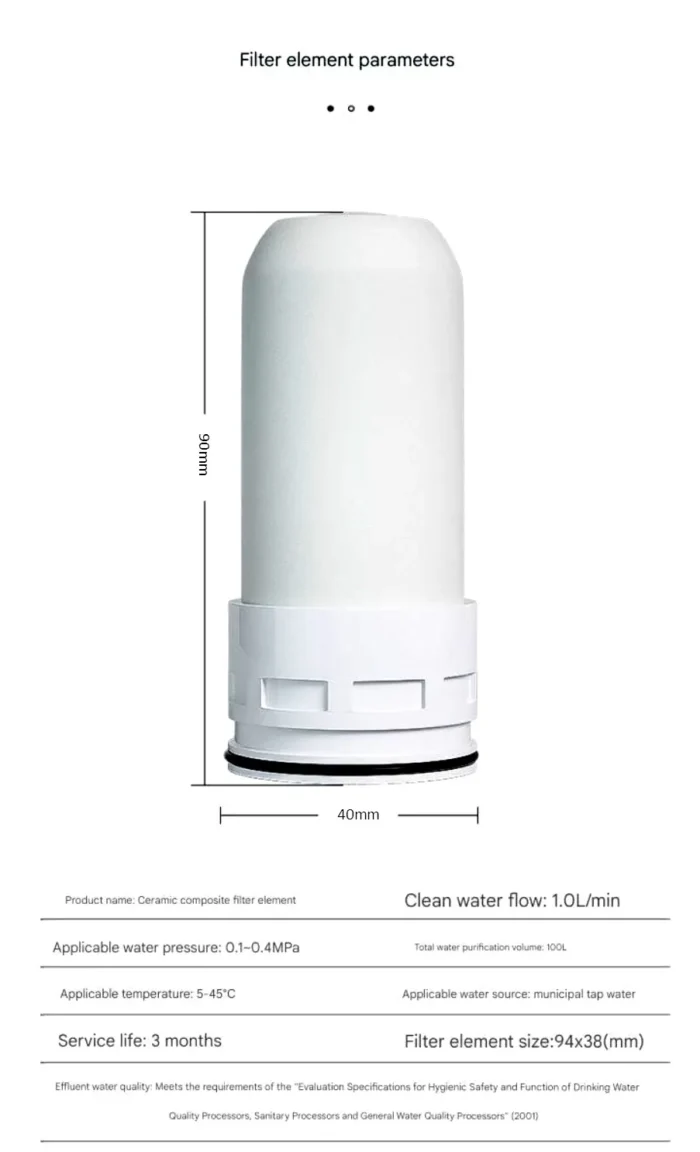 High quality activated carbon cartridge Ceramic Cartridge Water Purifier Tap Faucet - Image 14