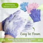 Exfoliating Glove, Body Scrub Glove, Bath Exfoliating Bath Gloves, Exfoliating Shower Glove, 1 Pair of Exfoliating Gloves for the Body to Remove Dead Skin (Random Color) - Image 4