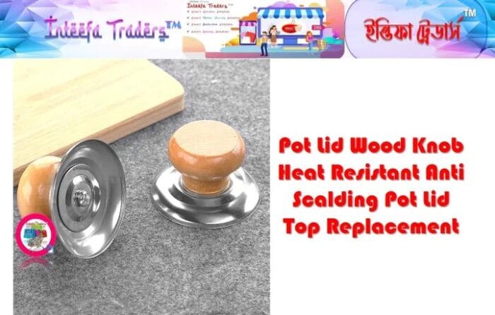 Pot Lid Wood Knob Heat Resistant Anti Scalding Pot Lid Top Replacement - Image 6