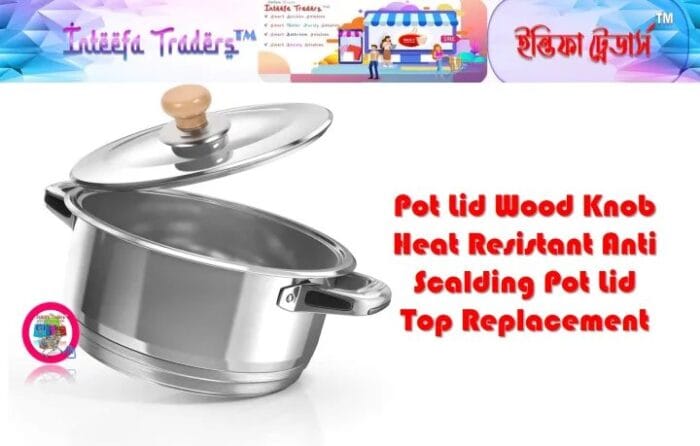 Pot Lid Wood Knob Heat Resistant Anti Scalding Pot Lid Top Replacement - Image 5