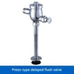 Urinal Flush Valve Push Button Rustproof Manual Toilet Flush Valve - Heavy Duty - Brass Urinal F Valve