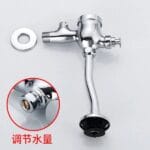 Urinal Flush Valve Push Button Rustproof Manual Toilet Flush Valve - Heavy Duty - Brass Urinal F Valve - Image 5