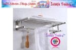 Wall Mounted Towel Racks Ra Wall Mounted Towel Rack Bathroom Hotel Rail Holder Storage Shelf Stainless Steel, Silver,towel holders bath,towel rack,bathroom shelves (Chrome Polish) - Image 3
