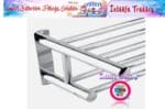 Wall Mounted Towel Racks Ra Wall Mounted Towel Rack Bathroom Hotel Rail Holder Storage Shelf Stainless Steel, Silver,towel holders bath,towel rack,bathroom shelves (Chrome Polish) - Image 6