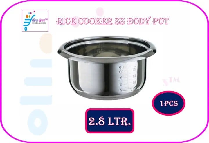 2026/01/1000026661.jpg Stainless Steel Cookware Household Rice Cooker Inner Pot Professional Rice Cooker Pot Electric Cooker Accessory Rice Cooker Stainless Steel Inner Pot-2.8ltr - Image 1