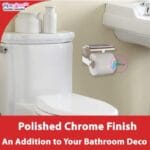 Toilet paper holder Bathroom Toilet Towel Paper Holder Phone Holder Wall Mount WC Rolhouder Paper Holder With Shelf Towel Rack Tissue Boxes Black Toilet paper roll holder (Size : Silver) - Image 9