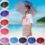 1PC Umbrella Hat Windproof Fishing Head Wearing Sunshade Rain Gear Outdoor Folding Portable Umbrella Camping Beach Head Hats - Image 3