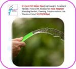 PVC Water Pipe 0.625 Inch 16mm (5/8") | Lightweight, Durable & Flexible| Hose with Accessories Hose Adapter| Watering Garden, Cleaning, Outdoor-Indoor Use (Random Color) 10 /20/30 feet - Image 6