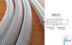 1/2 Inch PVC Flexible Nylon Clear Fiber Braid Hose with Pipe Joint Garden Hose quick Connectors 3 Pcs Set - Image 4