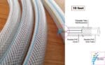 1/2 Inch PVC Flexible Nylon Clear Fiber Braid Hose with Pipe Joint Garden Hose quick Connectors 3 Pcs Set - Image 13
