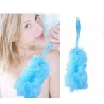 Plastic Long Handle Bath Body Brush Sponge Nylon Mesh Scrubber Shower Pouf for Men and Women (35 gm, Color May Vary)