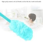 Plastic Long Handle Bath Body Brush Sponge Nylon Mesh Scrubber Shower Pouf for Men and Women (35 gm, Color May Vary) - Image 4