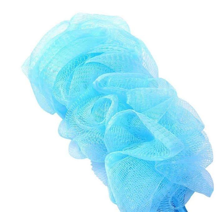 Plastic Long Handle Bath Body Brush Sponge Nylon Mesh Scrubber Shower Pouf for Men and Women (35 gm, Color May Vary) - Image 6