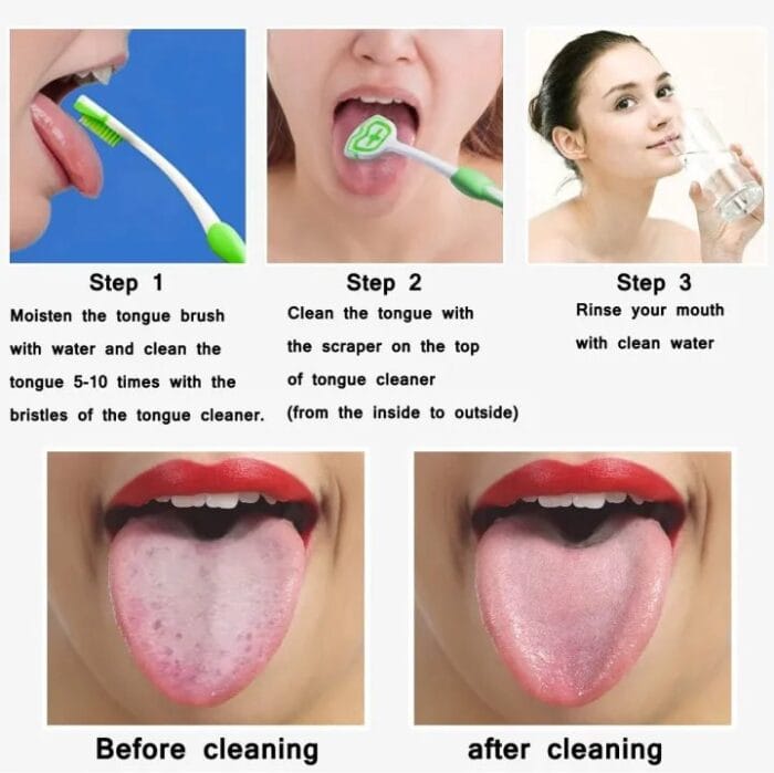 Tongue Cleaner Tongue Scraper Brush Adult Tongue Scraper Board Cleaning Portable Tongue Scraper (Random Color) - Image 7