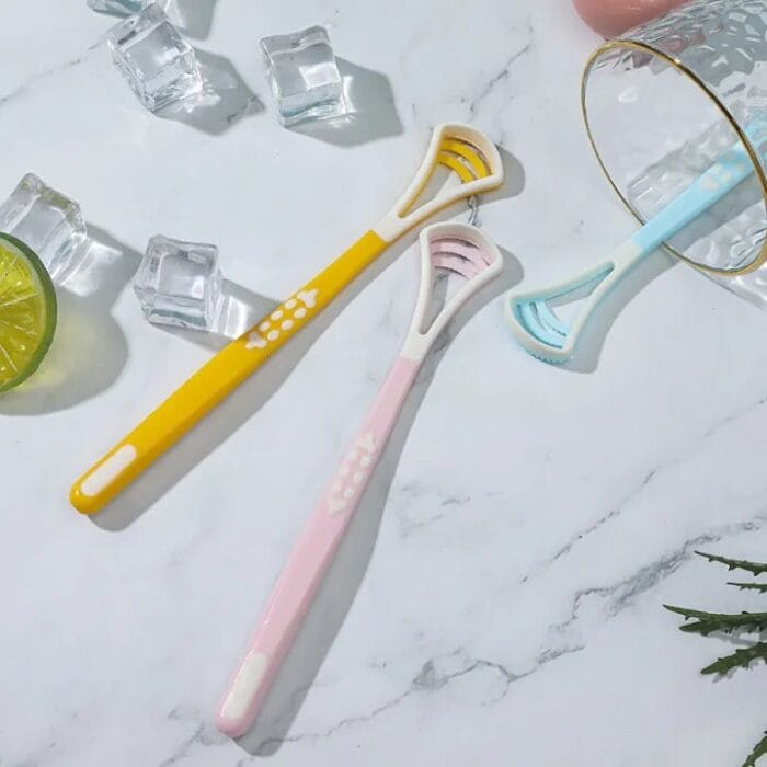 Tongue Cleaner Tongue Scraper Brush Adult Tongue Scraper Board Cleaning Portable Tongue Scraper (Random Color) - Image 12