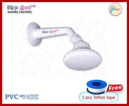 PVC Bathroom Shower Moving Shower Cock Round