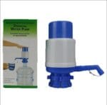 Manual Water Bottle Pump, Easy Drinking Water Pump, Easy Portable Manual Hand Press Dispenser Water Pump for Universal 2-5 Gallon Bottle Coolers (White/Blue) - Image 2