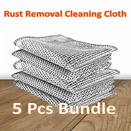 5 Pcs Magic Wire Rust Removal Cleaning Cloth for Kitchen