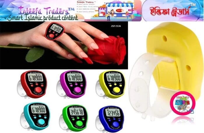 Digital LED Tasbih-Ring Mini Finger Counter LCD Taly JXN 5136 - Image 3