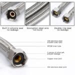 Geyser Pipe, Hose pipe QuickFlex Water Heater Connector, Water Heater Connector, Push-To-Connect, Copper, PEX, CPVC Corrugated SS Hose,24/36-inch, 304 Grade Stainless Steel Connection Pipe, (2 Pecs Set) - Image 4