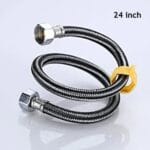 Geyser Pipe, Hose pipe QuickFlex Water Heater Connector, Water Heater Connector, Push-To-Connect, Copper, PEX, CPVC Corrugated SS Hose,24/36-inch, 304 Grade Stainless Steel Connection Pipe, (2 Pecs Set) - Image 2