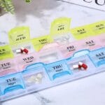 Plastic medicine box 7 days a week 21 grid 7 days medicine box 7 color travel classification compartment medicine box Health Care small medicine box - Image 2