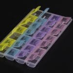 Plastic medicine box 7 days a week 28 grid 7 days medicine box 7 color travel classification compartment medicine box Health Care small medicine box - Image 2