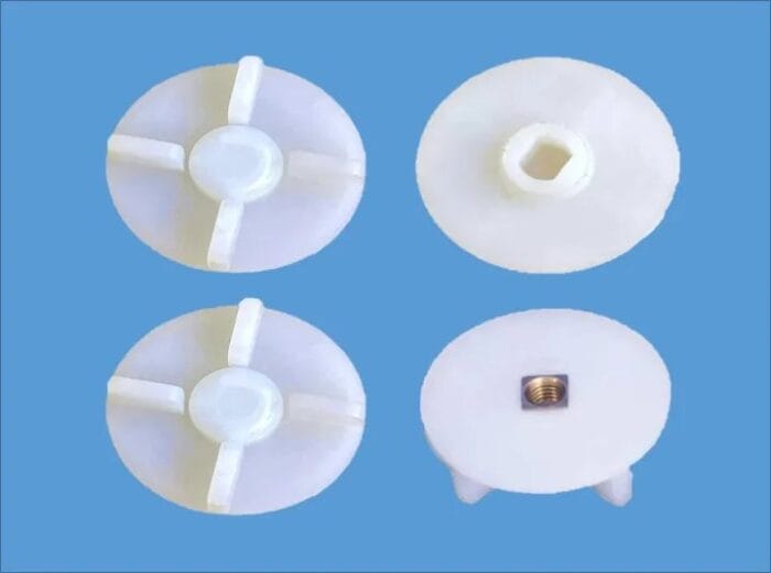 4 Teeth White Plastic Mixer Grinder Motor & Jar Coupler - 2pcs - Image 3