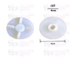 4 Teeth White Plastic Mixer Grinder Motor & Jar Coupler - 2pcs - Image 5