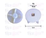 4 Teeth White Plastic Mixer Grinder Motor & Jar Coupler - 2pcs - Image 4