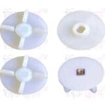 4 Teeth White Plastic Mixer Grinder Motor & Jar Coupler - 2pcs - Image 6