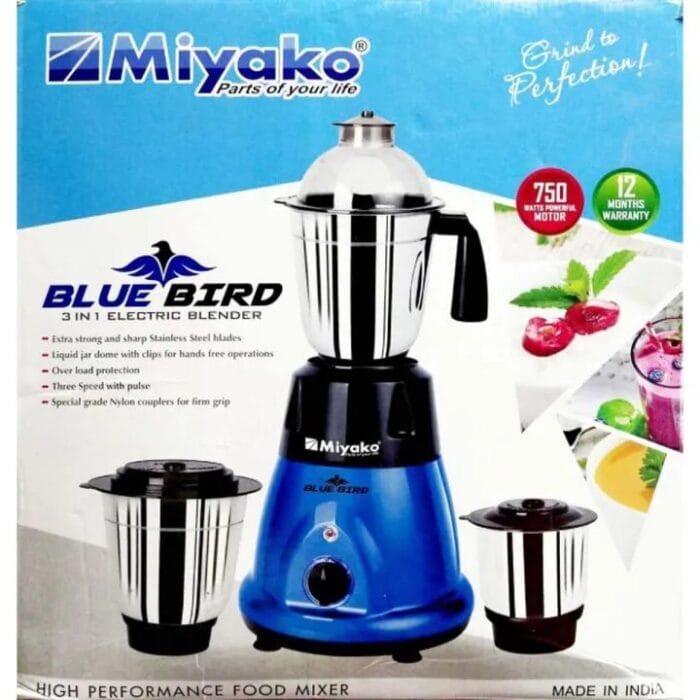 Miyako Blue Bird Multi Purpose Mixer Grinder Blender Machine 750 watt - Blender Machine - Image 6