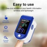 Finger Pulse Oximeter with LED Display | LK87 Fingertip Pulse Oximeter | Family Medical Health -Finger Blood Heart Oxygen Saturation Meter Spo2 Monitor - Image 6