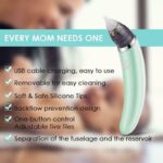 Electric Nasal Aspirator Baby Nasal Secretion Aspirator/Nasal Cleaner with 5 Suction Levels and 2 Tips for Newborns and Toddlers, BPA Free, Fully Washable & USB Charging, FDA CE - Image 9