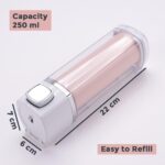 Manual Shampoo & Soap Dispenser | Wall Mounted | Soap Dispenser for Kitchen & Bathroom | Refillable, Lightweight & Durable | Easy to Clean - Image 5