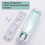 Manual Shampoo & Soap Dispenser | Wall Mounted | Soap Dispenser for Kitchen & Bathroom | Refillable, Lightweight & Durable | Easy to Clean - Image 11