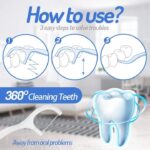 3 in 1 Tooth Cleaning Dental Floss Toothpicks Tongue Cleaner Set Clean Teeth Fresh Breath and Healthy Gums (50 Piece) - Image 7