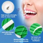 3 in 1 Tooth Cleaning Dental Floss Toothpicks Tongue Cleaner Set Clean Teeth Fresh Breath and Healthy Gums (50 Piece) - Image 8
