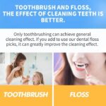 3 in 1 Tooth Cleaning Dental Floss Toothpicks Tongue Cleaner Set Clean Teeth Fresh Breath and Healthy Gums (50 Piece) - Image 6