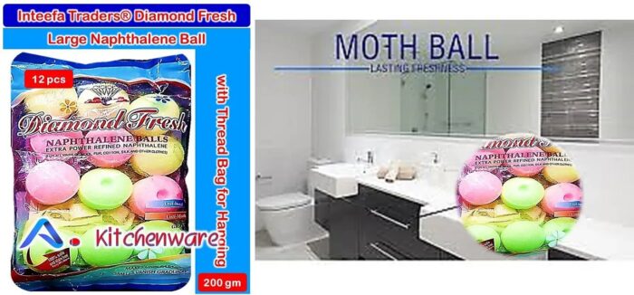 Large Naphthalene Ball Toilet Freshener- 12 Cubes Home, Hotel, Club, Station - Image 3