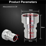 1Pcs Stainless steel Faucet Tap Quick Connector G1/2 Female Thread Hose Pipe Socket Adapter Fitting for Dishwasher Washing Machine - Image 10