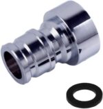 1Pcs Stainless steel Faucet Tap Quick Connector G1/2 Female Thread Hose Pipe Socket Adapter Fitting for Dishwasher Washing Machine