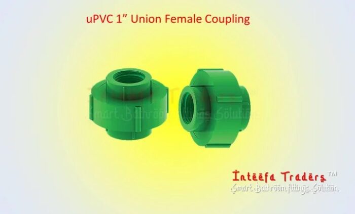 PVC UT-34 Pipe Fitting Slip PVC Schedule 40 Union Green Female Coupling - 3 pcs Bundle - Image 4