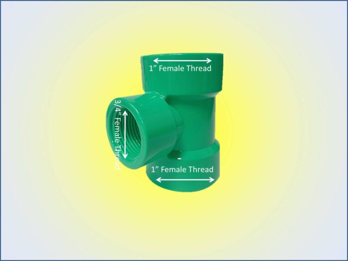 Premium PVC Coupling Tee Pipe - 6 Pcs Bundle - Image 6