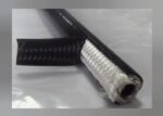 Fiber Braided Thermoplastic Pipe LPG Gas Hose with Wrapped Surface Heat Resistant Heavy Industrial & Garage Operations (Made in Japan 5 feet) Black with 2 pcs clumps free - Image 2