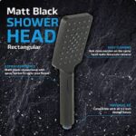 Bath High Pressure Shower Head 3 Mode LARGE Chrome Handset Heads Water Saving