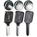 Bath High Pressure Shower Head 3 Mode LARGE Chrome Handset Heads Water Saving - Image 5