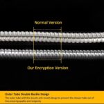 New Trend 1.5 Meter, 304 Grade Flexible Shower Hose Pipe, Chrome Finish Brass - Image 12