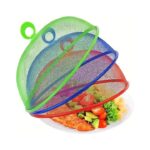 3 Pcs Round Metal Mesh Food Cover Reusable Food Cover Net Keep Out Flies, Bugs, Mosquitoes Perfect Large-35cm